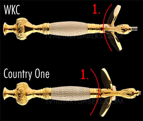 Comparison of Mameluke Acorn & Hilts