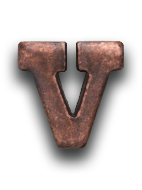 Bronze "V"