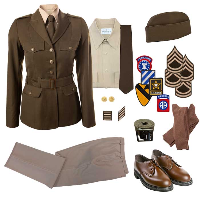 Marlow White Female Army Green Service Uniform, Green Size 8 MP Marlow White Female Army Green Service Uniform, Green Size 8 MP