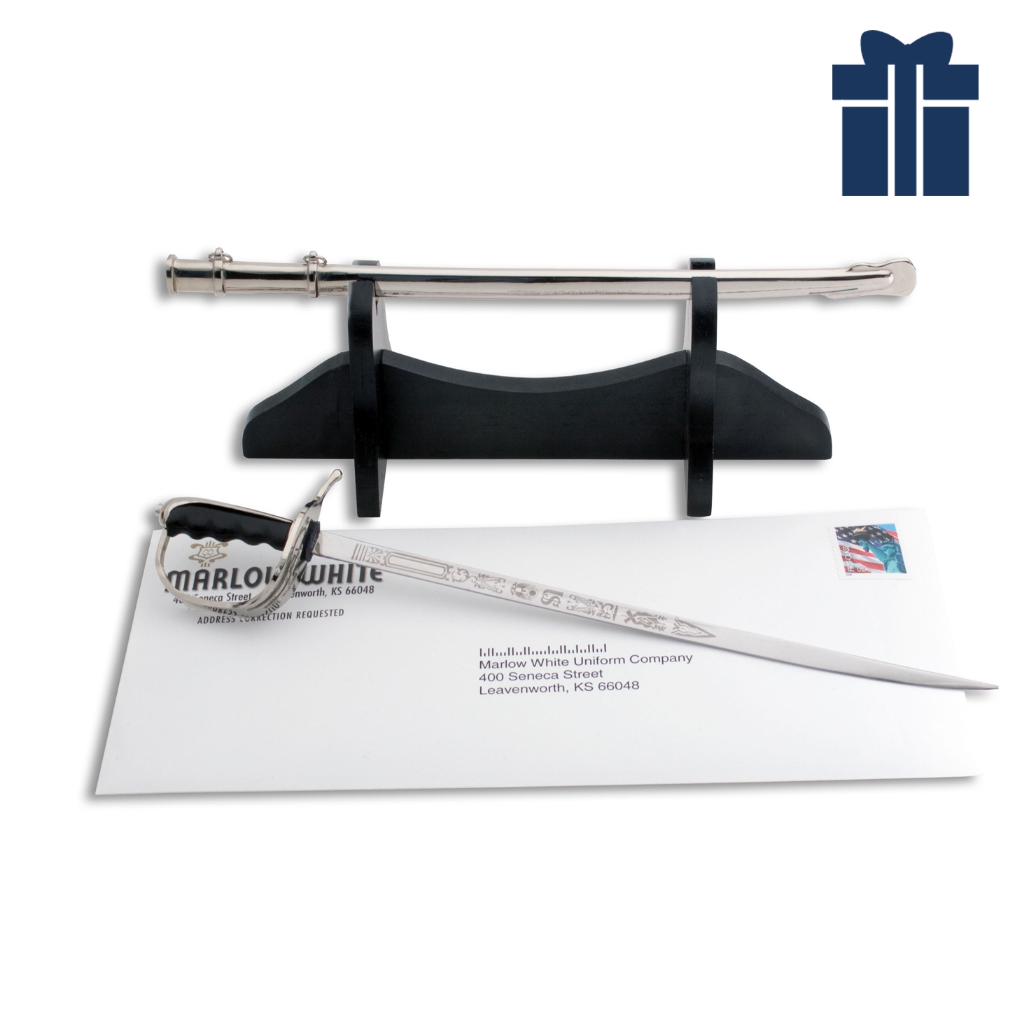 US Army Officer Ceremonial Saber Letter Opener | Marlow White