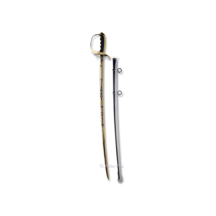 Army Centennial Warrant Officer Saber Gold Blue Plated
