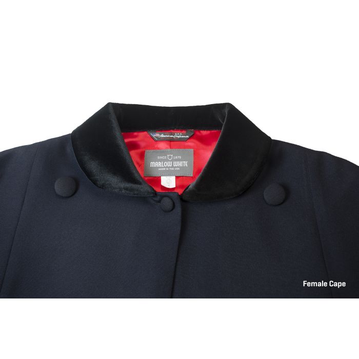 Army Blue Cape and Frog | Marlow White
