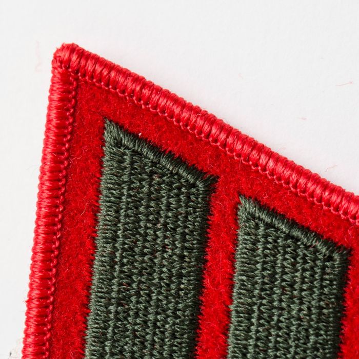 USMC Male Green on Red Service Stripes | Marlow White