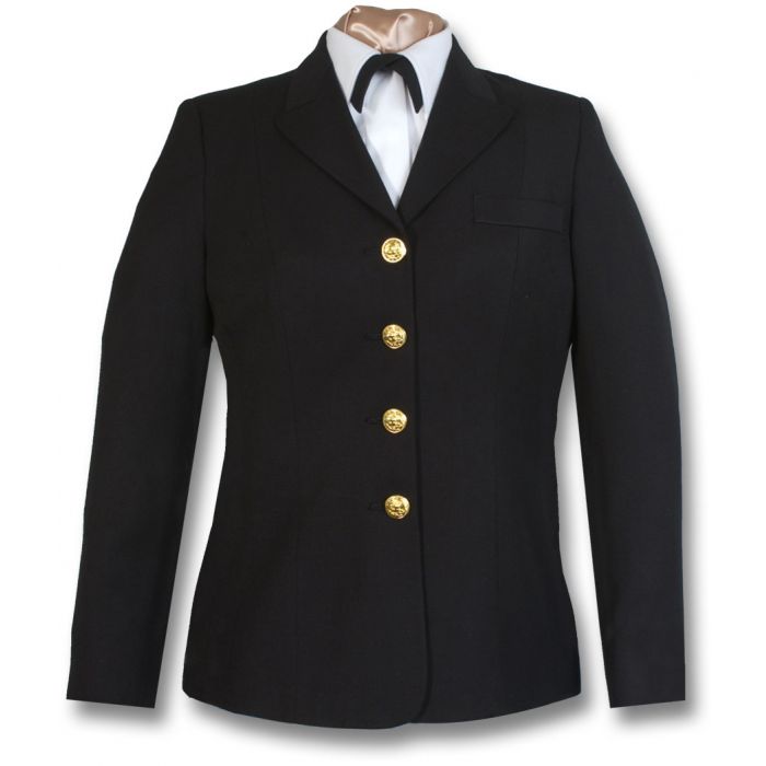 New female dress blue coat online