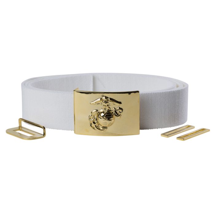 how to set up the white belt for dress blues USMC Enlisted & Waistplate saledress Black Leather Dress with Color:Midnight Black