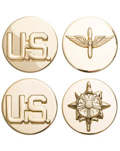 Bulk, Non-tarnish Army Enlisted MOS & US Insignia, Pack of 5