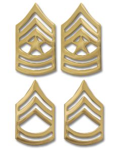 Bulk, Army Enlisted Non-Tarnish Rank Insignia, Pack of 5
