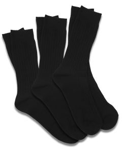 Old Style ASU Black Dress Socks, package of 3