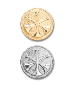 Fire Department Collar Discs - Bugles