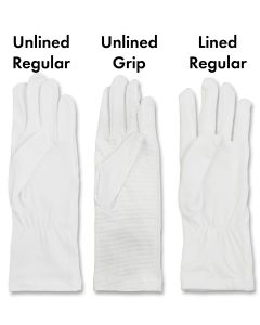 Gauntlet-Length White Gloves