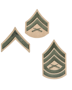USMC male Green on Khaki Chevrons