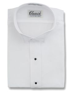 Male Pique Wing Collar Shirt