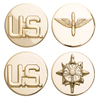Non-tarnish Army Enlisted MOS & US Insignia