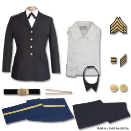 female nco dress blues army ASU Package Back Accessory certified fabric options for Color:Pale Blue/Ash Blue IAMGIA rosanna mini dress