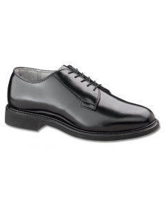 Men's Black Leather Low Quarter Shoe (932)