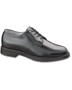 Women's Black Leather Low Quarter Shoe (752)