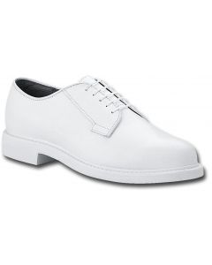 Women's White Leather Low Quarter Shoe (Bates 7131)