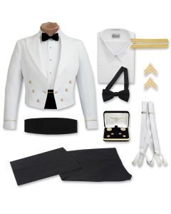 Male Jr. Enlisted/Jr. NCO Army White Mess Uniform Package