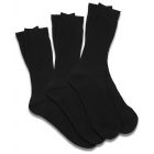 Package of 3-Pair Black Dress Socks