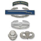 Army mirror-like finish Full-Size Skill & Combat Badges