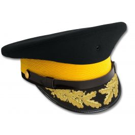 Round Style Service Cap with Gold Bullion Scrambles