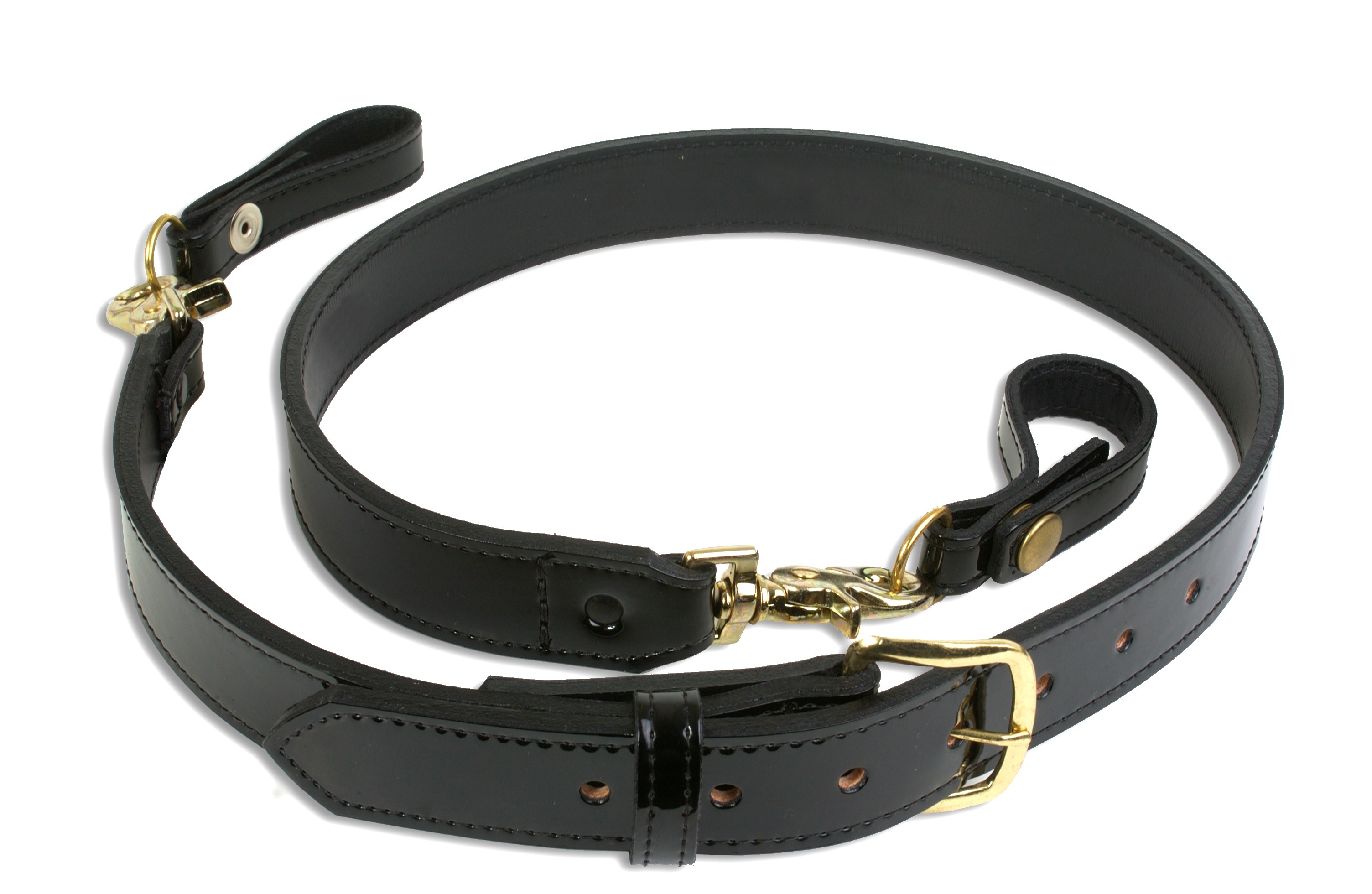 4773 Sam Browne Shoulder Strap 1 1/4 Inch Leather Cross Includes 2 white-sam-brown-cross-strap-  main image 3