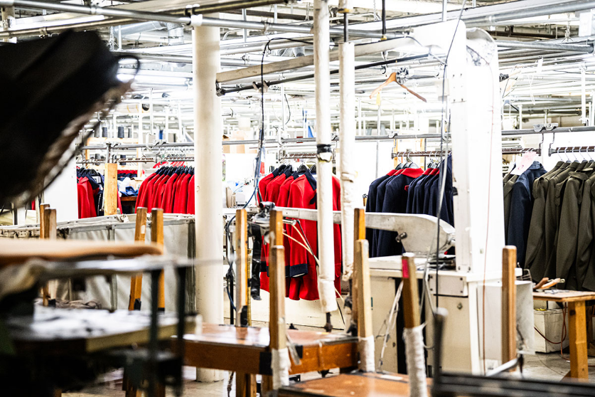 Marlow White manufacturing facility where military and ceremonial uniforms are produced